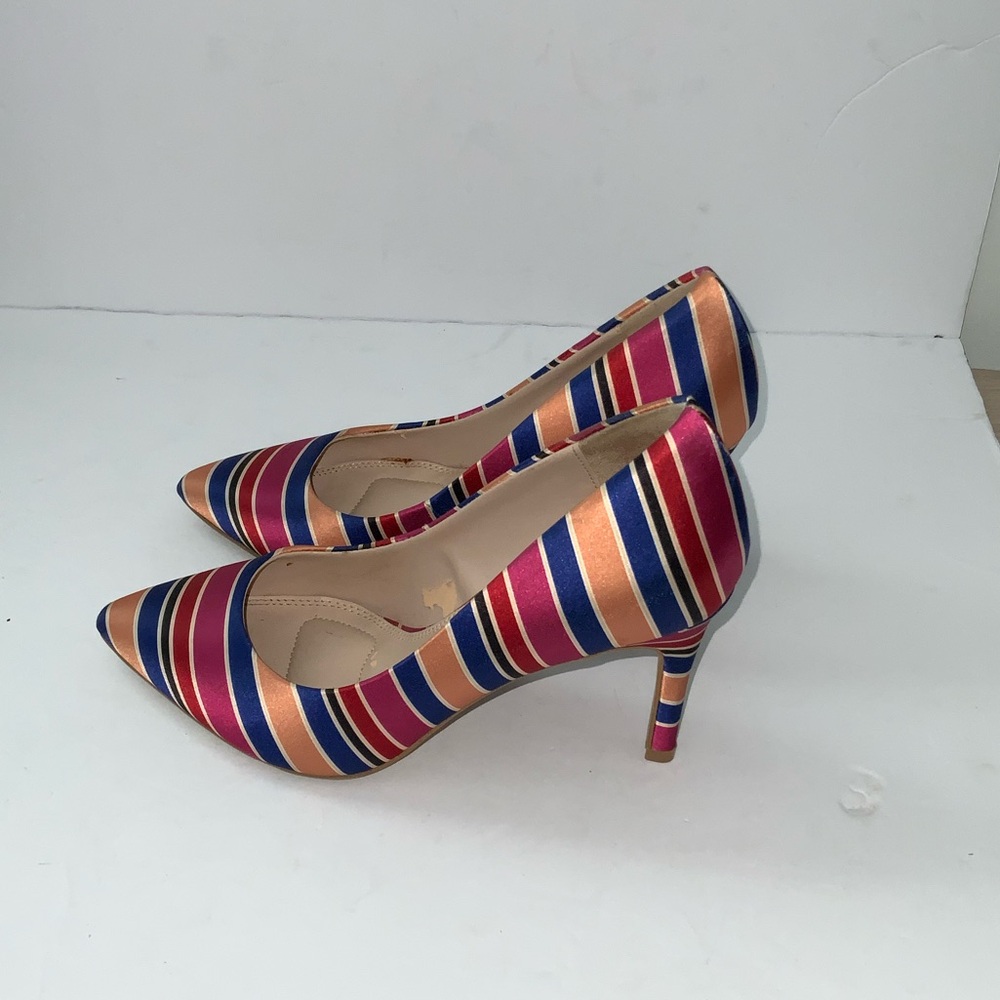 Kelly & Katie Multicolor Striped Heels